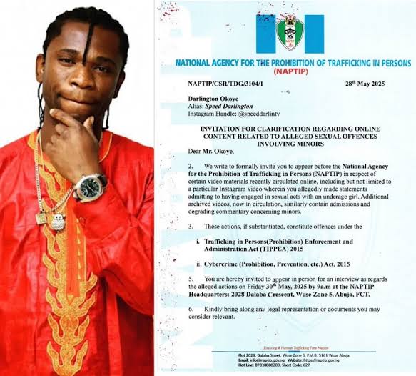 Darlington Okoye Responds to NAPTIP Invitation Over Online Video Allegations 1 Darlington Okoye
