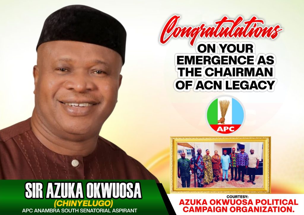 Azuka Okwuosa Emerges Chairman of ACN Legacy Group 1 Azuka Okwuosa