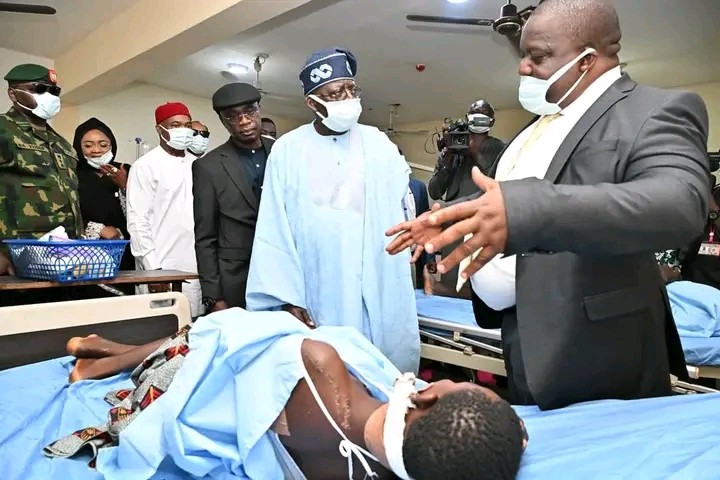 Tinubu Visits Victims Of The Benue Attack At The Hospital