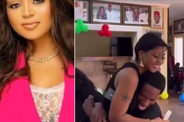 Regina Daniels surprises stepson with new phone after he sold the last one 13 1507