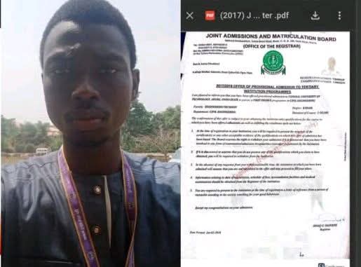 JAMB Arrests, Detains FUTA Graduate After 7 Years In School. 48 3163C3AA 7C04 4ED7 8834 D46D28ACF1B4