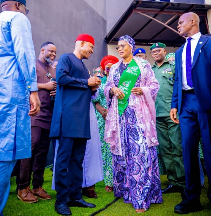 Remi Tinubu and Peter Mbah 