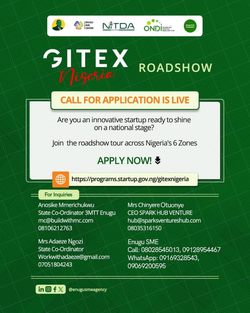 GITEX Nigeria 2025 Supernova Challenge — Enugu State Regional Pitch Call 1 GITEX