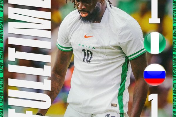 Friendly: Arokodare scores as Super Eagles hold Russia to 1-1 draw 23 IMG 7789